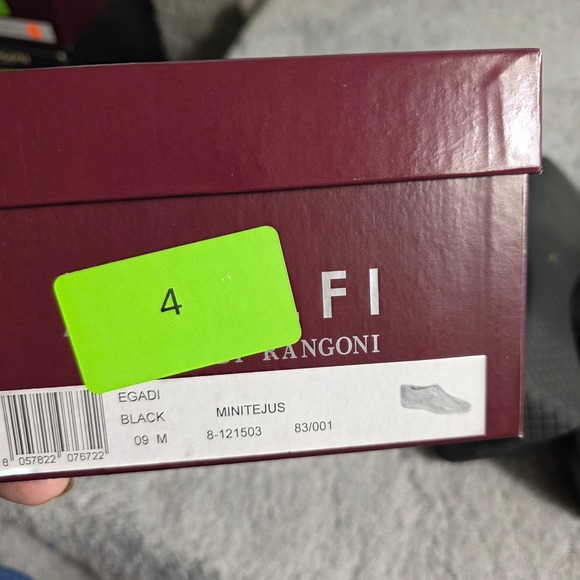 Amalfi by Rangoni Womens Black Italian Suede Leather Lined Monk Strap Loafers 9M - Picture 7 of 7